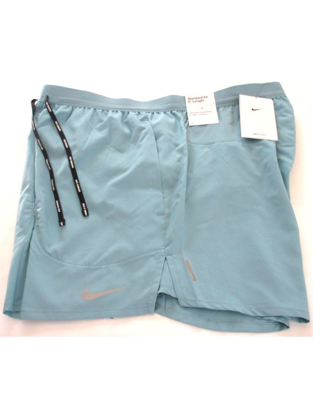 Nike Men's Dri-FIT Flex Stride 5 inch Running Shorts Denim Turquoise Blue NWT